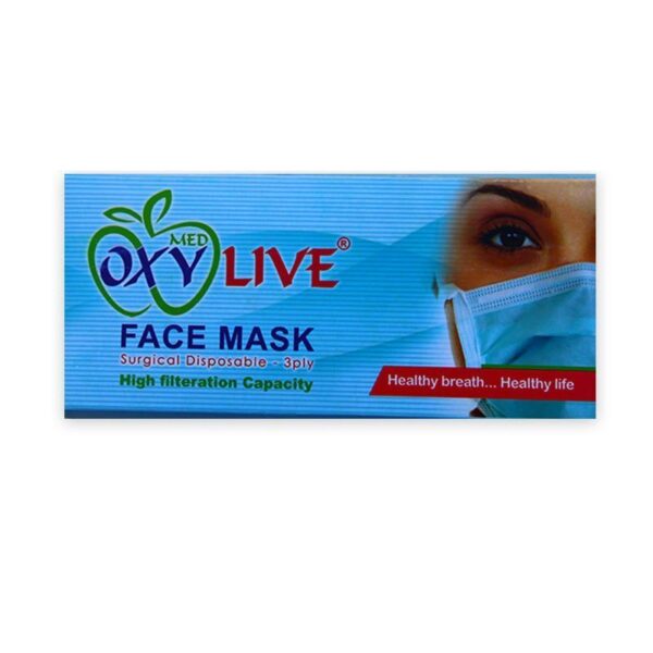 ماسک سه لایه جراحی oxy live