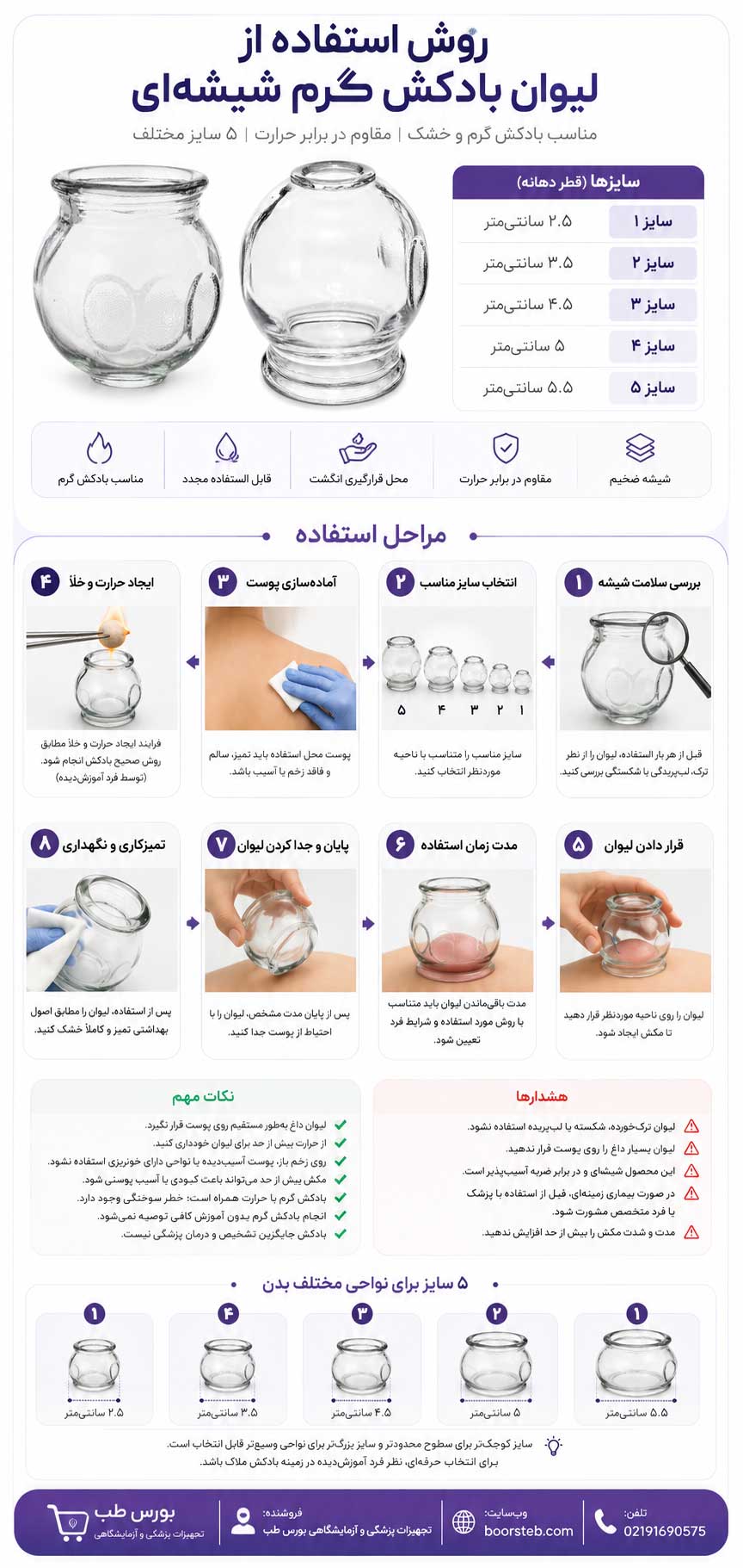 لیوان بادکش گرم شیشهای