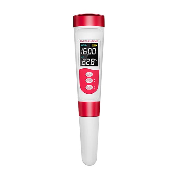 تستر پی اچ متر (pH meter) قلمی ۴ کاره آب مدل PH-300