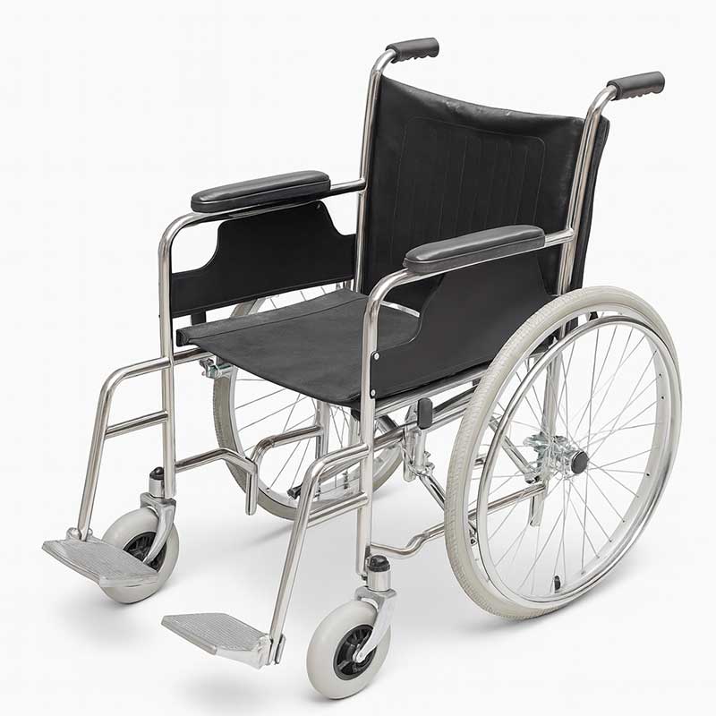 Technot-Wheelchair-Model-104D-with-Spoked-Pneumatic-Rear-Wheels-1 ویلچر ارتوپدی چرخ عقب پرهای بادی تکنو مدل 104D