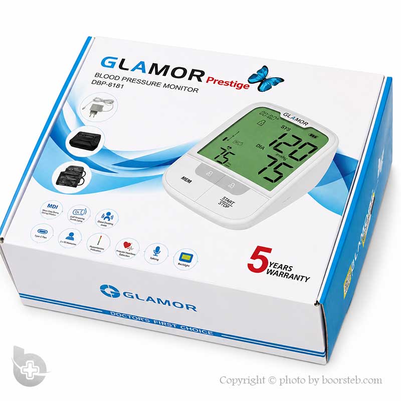 فشارسنج بازویی دیجیتال سخنگو گلامور مدل DBP-6181