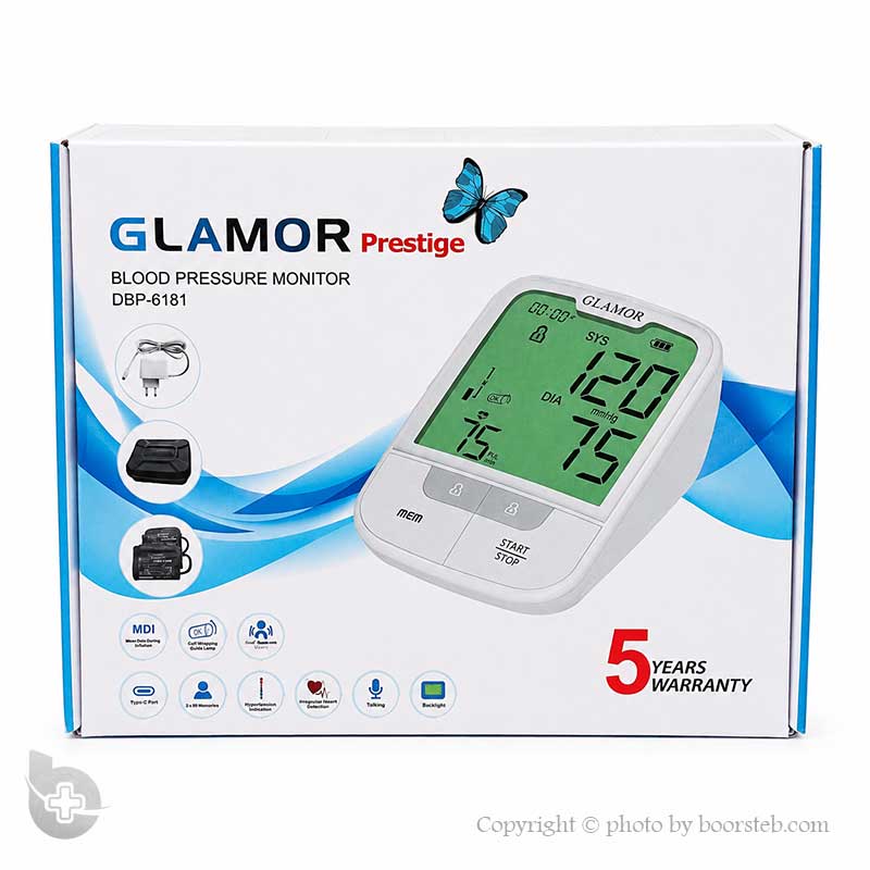 فشارسنج بازویی دیجیتال سخنگو گلامور مدل DBP-6181