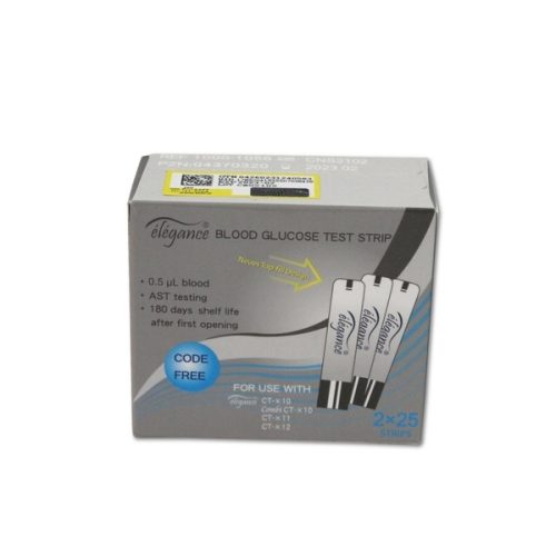نوار تست قند خون الگانس مدل CTX10