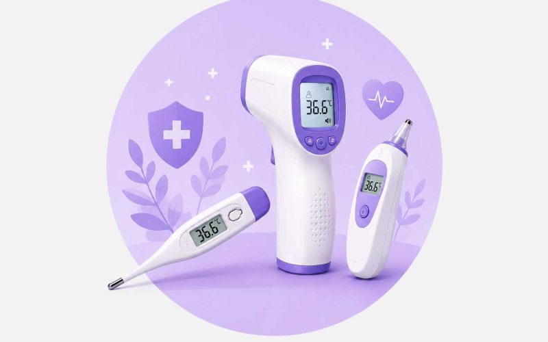 Digital contact thermometer