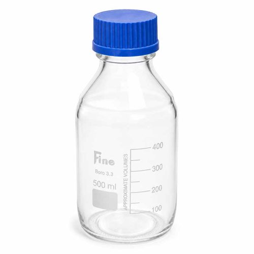 بطری آزمایشگاهی پیرکس درب آبی برند Fine